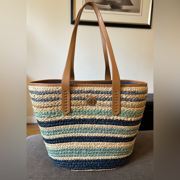 Tory Burch Handbags - Tory Burch Straw Woven Tote